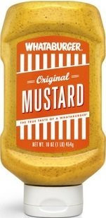 Whataburger Condiments Pack of 1 Original Yellow Mustard 16oz