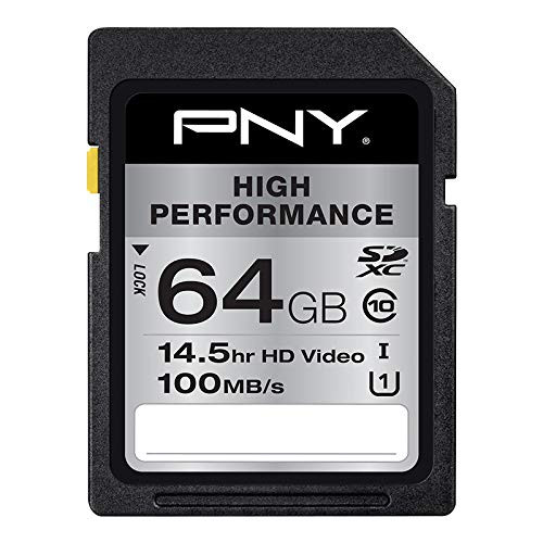 64GB High Performance Class 10 U1 SDXC Flash Memory Card