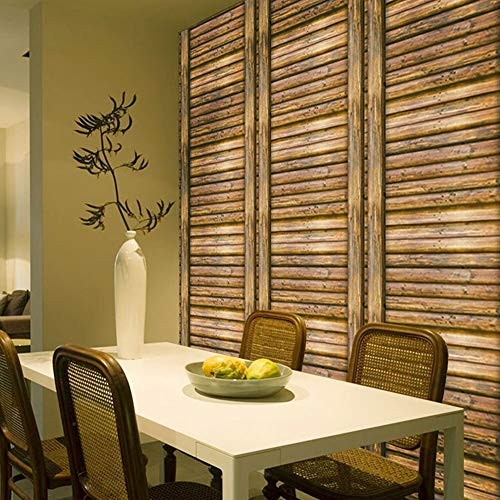 Wood Wallpaper Wood Grain Wallpaper 17_7x236 3D Fence Wood Grain Peel   Stick Wallpaper Wood Vinyl Wallpaper Self-Adhesive Wallpaper Printing Paper Shelf Paper for Wall Decal