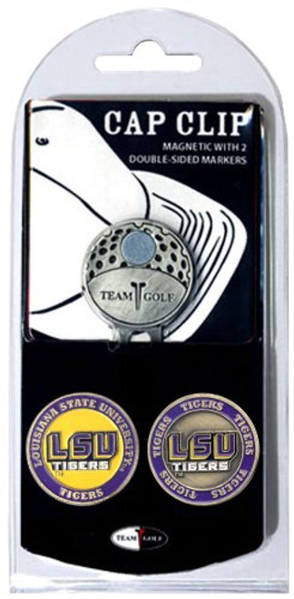 Team Golf NCAA LSU Tigers Golf Cap Clip with 2 Removable Double-Sided Enamel Magnetic Ball Markers Attaches Easily to Hats Team Golf NCAA LSU Tigers Golf Cap Clip with 2 Removable Double-Sided Enamel Magnetic Ball Markers Attaches Easily to Hats