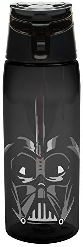 Zak Designs Tritan Water Bottle with Flip-top Cap with Darth Vader from Star Wars Break-resistant and BPA-Free Plastic 25 oz_