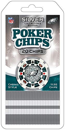 MasterPieces NFL Philadelphia Eagles 20-Piece Poker Chips PHE3130 One Size