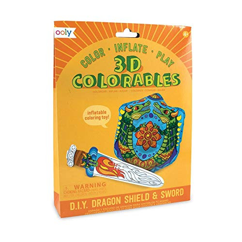 Ooly 3D Colorables Coloring Toys Set of 2 - Dragon Shield   Sword