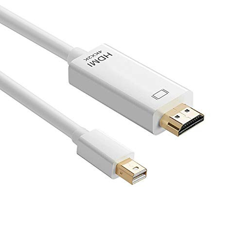 Mini DisplayPort to HDMI Adapter DEORNA 4K Mini DP Thunderbolt Compatible to HDMI 6 Feet Cable for MacBook AirPro Microsoft Surface ProDock Monitor Projector and More White Mini DisplayPort to HDMI Adapter DEORNA 4K Mini DP Thunderbolt Compatible to HDMI 6 Feet Cable for MacBook AirPro Microsoft Surface ProDock Monitor Projector and More White