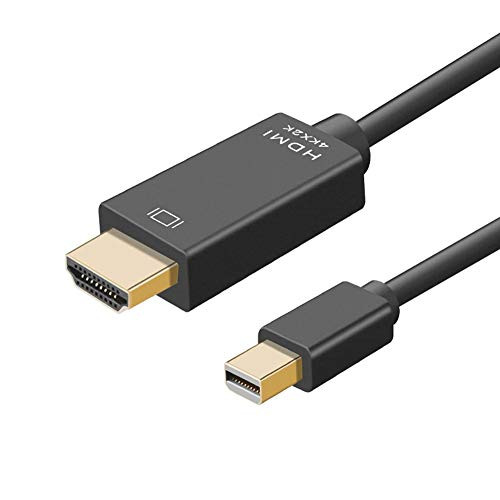 Mini DisplayPort to HDMI Adapter DEORNA 4K Mini DP Thunderbolt Compatible to HDMI 6 Feet Cable for MacBook AirPro Microsoft Surface ProDock Monitor Projector and More Black Mini DisplayPort to HDMI Adapter DEORNA 4K Mini DP Thunderbolt Compatible to HDMI 6 Feet Cable for MacBook AirPro Microsoft Surface ProDock Monitor Projector and More Black