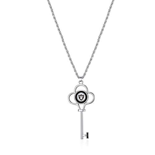 Pro Specialties Group NFL Oakland Raiders Key Logo Necklace