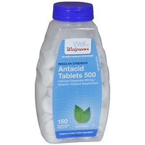 Walgreens Regular Strength AntacidCalcium Supplement Chewable Tablets Peppermint 150 ea by Walgreens
