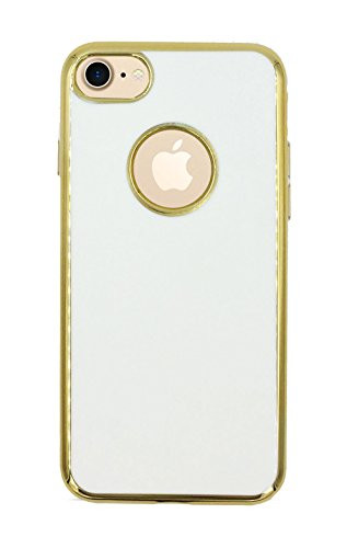 iPhone 7 case iPhone 8 case White with Gold TPU Case Stylish Luxury Fashion Soft Protective Slim Light Weight case for iPhone 7 iPhone 8
