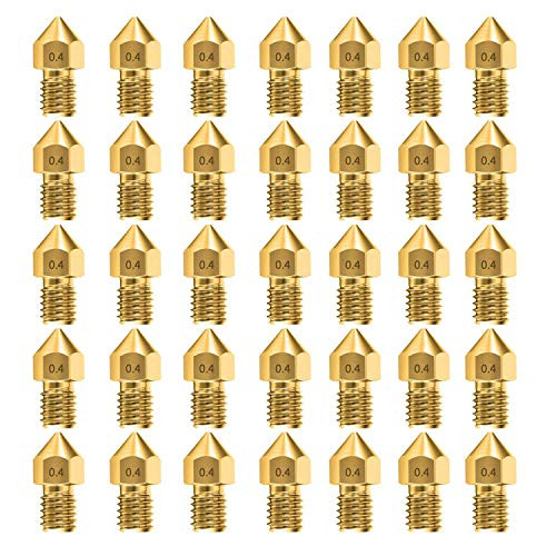35pcs 0_4mm MK8 Nozzles 3D Printer Extruder Accessories for Creality Ender 3 5 CR-10 10S S4 S5 and so on 35 PCS