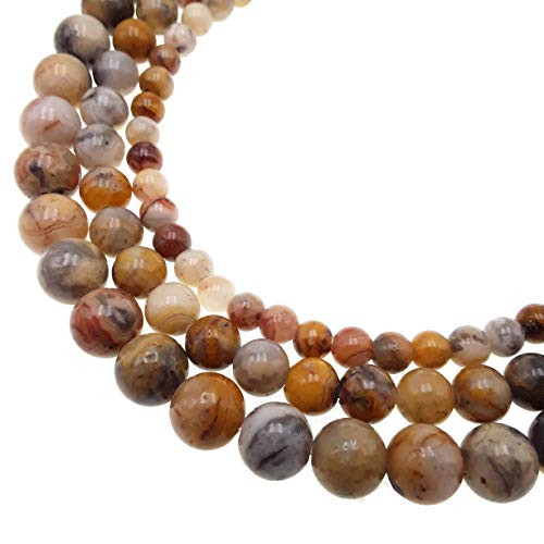 JM Design 2_0mm Large Hole Crazy Agate Smooth Round Size 6mm 15_5  per Strand Gemstone Loose Beads for Jewelry Making JM Design 2_0mm Large Hole Crazy Agate Smooth Round Size 6mm 15_5  per Strand Gemstone Loose Beads for Jewelry Making