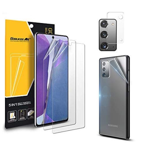 GOBUKEE 211 Samsung Galaxy Note 20 Screen Protector with Camera Lens Protector Easy to Install Anti-Shock GO-Flex Flexible TPU Film for Galaxy Note20 Not Tempered Glass