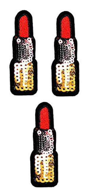 Umama Patch Set of 3 Red Lipstick Lips Sequin Embroidered Patch Cute Lipstick Cartoon Kids Sew Iron On Patches Clothes Dress Plant Hat Jeans Sewing Applique DIY Accessory Umama Patch Set of 3 Red Lipstick Lips Sequin Embroidered Patch Cute Lipstick Cartoon Kids Sew Iron On Patches Clothes Dress Plant Hat Jeans Sewing Applique DIY Accessory