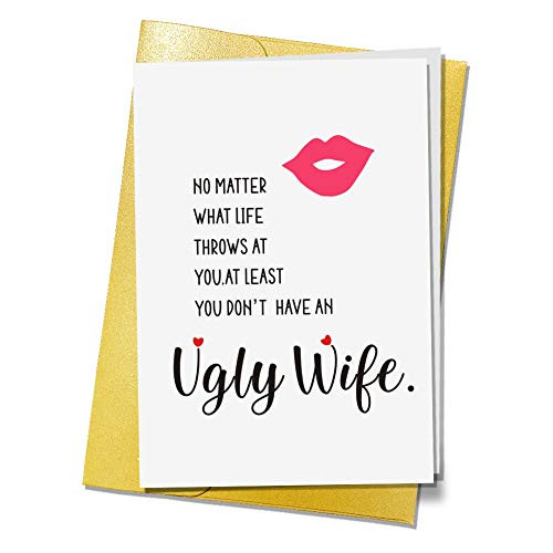 Funny Birthday Card from WifeAnniversary Birthday Gifts for Husband Men him Funny Birthday Card from WifeAnniversary Birthday Gifts for Husband Men him