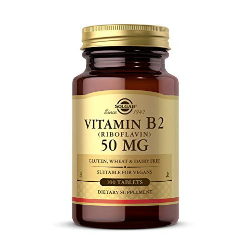 Solgar - Vitamin B2 Riboflavin 50 mg 100 Tablets Solgar - Vitamin B2 Riboflavin 50 mg 100 Tablets