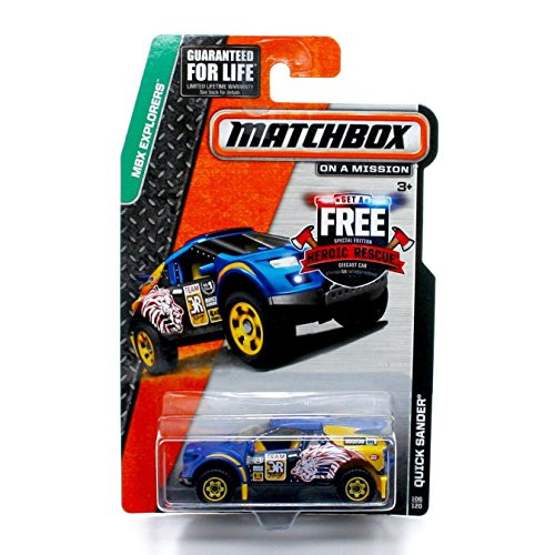 QUICK SANDER (Team 3R Racing) * MBX Explorers * 2014 Matchbox on a Mission Basic Die-Cast Vehicle (#106 of 120)