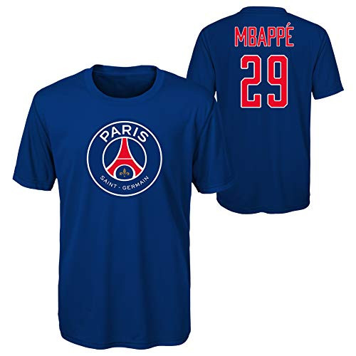 Outerstuff World Cup Soccer Boys Mbappe Name and Number Short Sleeve Tee Large 14-16 Small 8 Navy