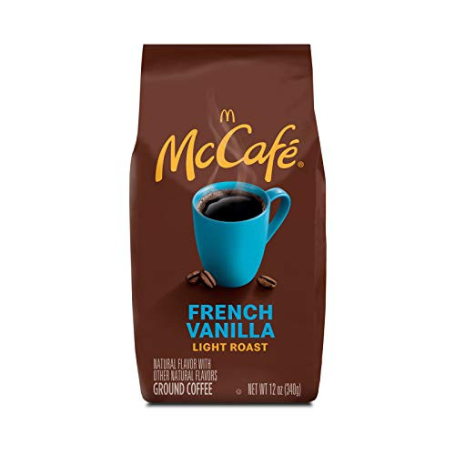 McCafe French Vanilla Flavored Light Roast Ground Coffee 12 oz Bag McCafe French Vanilla Flavored Light Roast Ground Coffee 12 oz Bag
