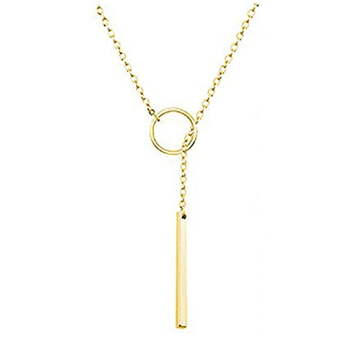 Osemind Lariat Necklace Bar Pendant Necklace Y Necklaces for Women Gold Silver Necklace Dainty Jewelry Gift Lariette Necklace HGold 3 Osemind Lariat Necklace Bar Pendant Necklace Y Necklaces for Women Gold Silver Necklace Dainty Jewelry Gift Lariette Necklace HGold 3