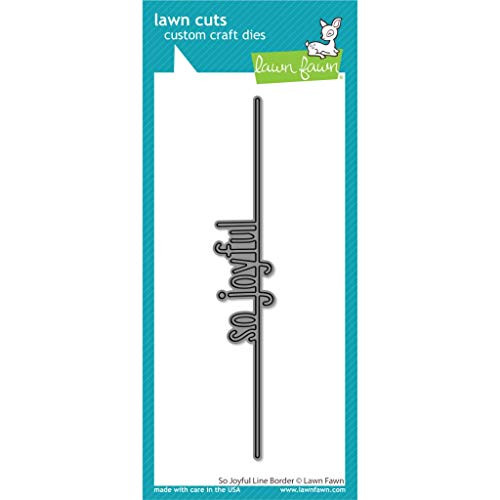 Lawn Fawn LF2449 So Joyful Line Border Custom Craft Dies