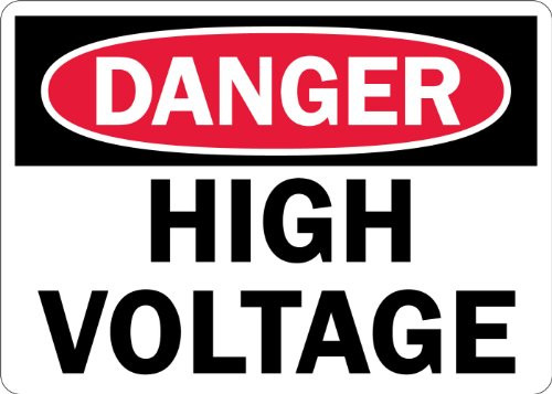 SmartSign Plastic OSHA Safety Sign Legend Danger High Voltage 10 high x 14 wide BlackRed on White SmartSign Plastic OSHA Safety Sign Legend Danger High Voltage 10 high x 14 wide BlackRed on White
