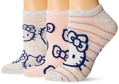 Hello Kitty girls Hello Kitty 5 Pack No Show Casual Sock Assorted Pastel 9 11 US