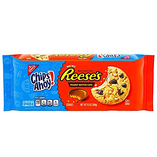 Chips Ahoy Chewy Cookies Reeses Peanut Butter Cup 9_5 Ounce Chips Ahoy Chewy Cookies Reeses Peanut Butter Cup 9_5 Ounce