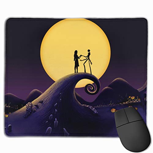 Mouse Pad Halloween Town Nightmare Before Christmas Mousepad Non-Slip Rubber Gaming Mat Rectangle Pads for Computers Laptop Mouse Pad