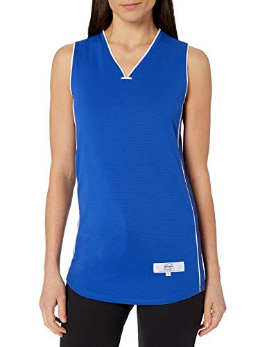 Intensity Womens Pebble Mesh Sleeveless Softball Top Royal Large