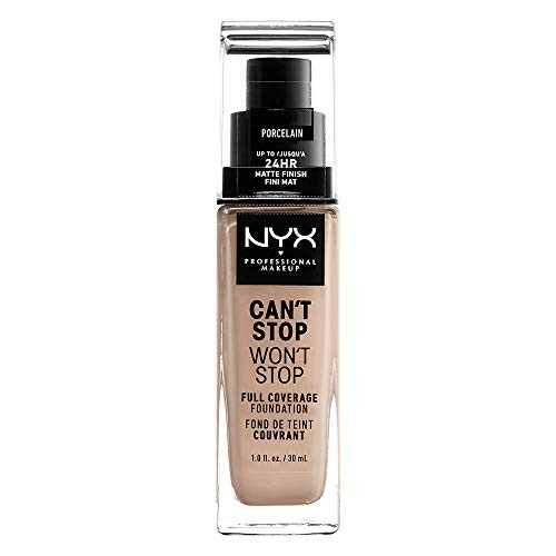 NYX PROFESSIONAL MAKEUP Cant Stop Wont Stop Full Coverage Foundation - Porcelain With Neutral Undertone