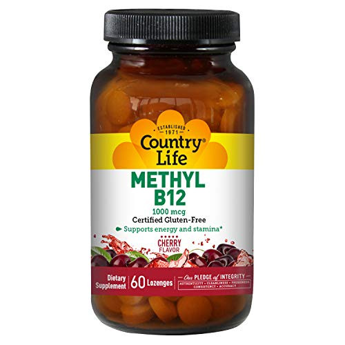 Country Life Methyl B-12 Lozenges  1000 Mcg 60 Count