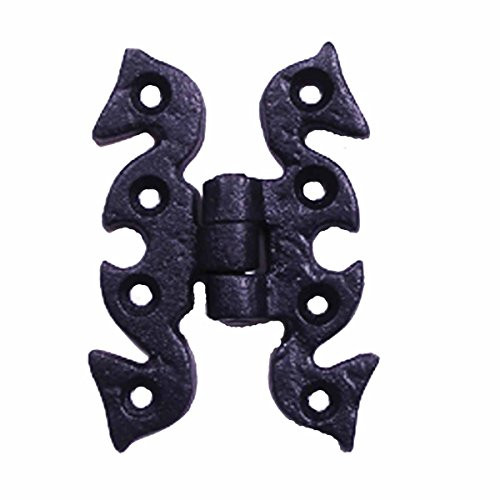 Door Or Cabinet Surface Hinge Black Wrought Iron 2 34 H  Renovators Supply