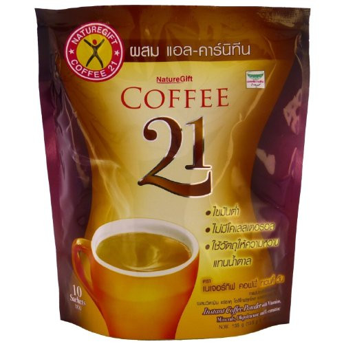 Naturegift Coffee 21 With Vitamins L-Carnitine Weight Loss Formula 10 Sachets