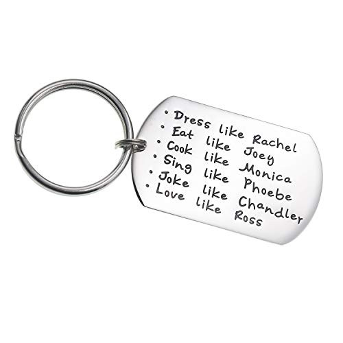 Friends TV Show Merchandise Keychain Dress Like Rachel Eat Like Joey Cook Like Monica Sing Like Phoebe Joke Like Chandler Love Like Ross BFF Gifts Funny Gifts EAT COOK Friends TV Show Merchandise Keychain Dress Like Rachel Eat Like Joey Cook Like Monica Sing Like Phoebe Joke Like Chandler Love Like Ross BFF Gifts Funny Gifts EAT COOK
