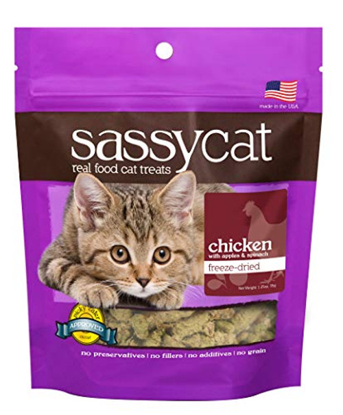 Herbsmith Sassy Cat TreHerbsmith Sassy Cat Treats - Freeze Dried Chicken Treats  All Natural Treats for Cats - Limited Ingredient Cat Treat