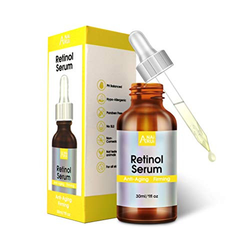 Retinol Serum for Face   Acne Retinol 2_5 and 1 Hyaluronic Acid Night Serum Collagen Boost Anti-Wrinkle Serum Best Partner with Retinol Moisturizer 1 oz