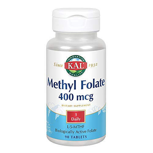 Kal 400 Mcg Methyl Folate Tablets 90 Count