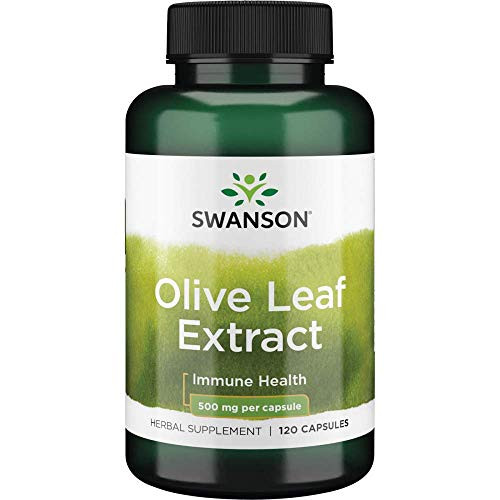 Swanson Olive Leaf Extract Supplement 500 MG Olive Leaf Extract Capsules with 20 Oleuropein - Antioxidant Rich for Immune Support and Cardiovascular System Health - 120 Capsules Swanson Olive Leaf Extract Supplement 500 MG Olive Leaf Extract Capsules with 20 Oleuropein - Antioxidant Rich for Immune Support and Cardiovascular System Health - 120 Capsules