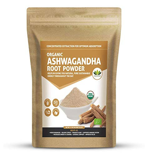 Virgin Grade Organic Ashwagandha Natural Root Powder USDA EU Certified Organic 1_1 Lb 17_6 Oz