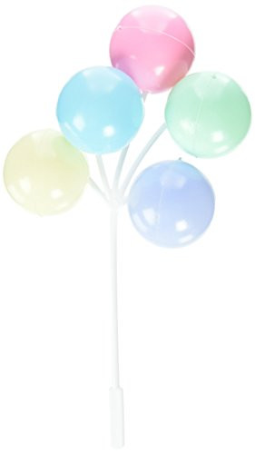 Oasis Supply 6 Piece Balloon Clusters for Cup Cakes, Multicolor