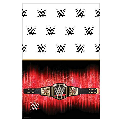 amscan WWE Smash Design Plastic Table Cover-1pc Multicolor One Size