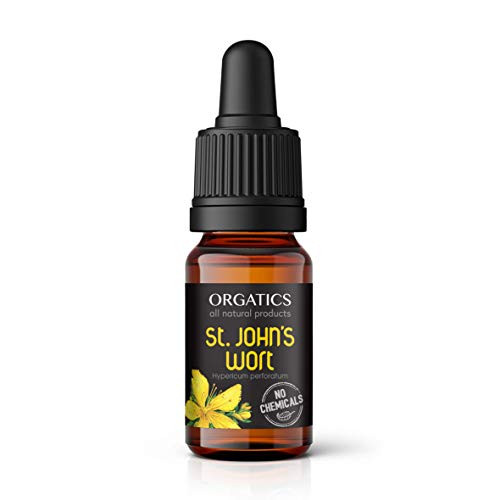 ORGATICS Premium St_ Johns Wort Oil - Alcohol-Free Hypericum Perforatum Oil Drops 10 ml  0_34 fl_oz_