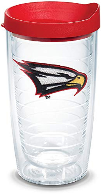Tervis Polk State Eagles Logo Tumbler with Emblem and Red Lid 16oz Clear Tervis Polk State Eagles Logo Tumbler with Emblem and Red Lid 16oz Clear