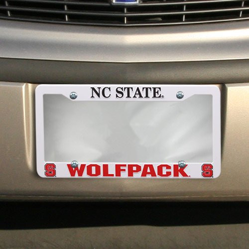 Rico NCAA North Carolina State Nc State Block S Ez View Frame Plastic Frame Sports Fan Automotive Accessories Multicolor One Size
