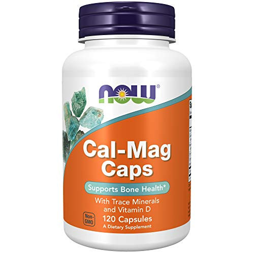 NOW Supplements Cal-Mag with Zinc Copper Manganese and Vitamin D 120 Capsules