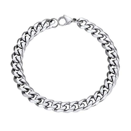 PROSTEEL Stainless Steel Cuban Link Chain Bracelet Bangle Gift Rock Women Men Jewelry Trendy Cuban Curb Chain Bracelets PROSTEEL Stainless Steel Cuban Link Chain Bracelet Bangle Gift Rock Women Men Jewelry Trendy Cuban Curb Chain Bracelets