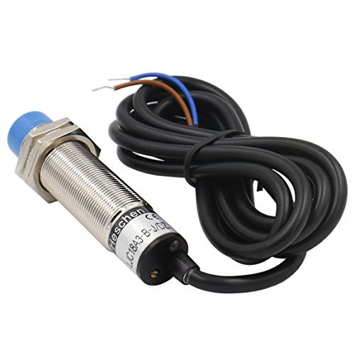 Heschen M18 Capacitive Proximity Sensor Switch Non-Screen Shield Type LJC18A3-B-JDZ Detection 10mm 90-250VAC 300mA Normally ClosedNC 2 Wires