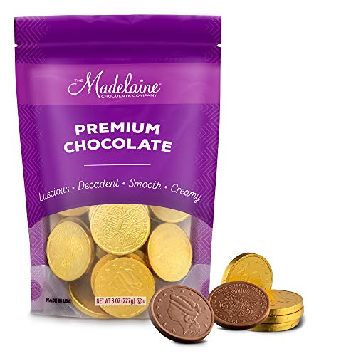 Madelaine Premium Milk Chocolate Gold Coins Large Coins 12 LB