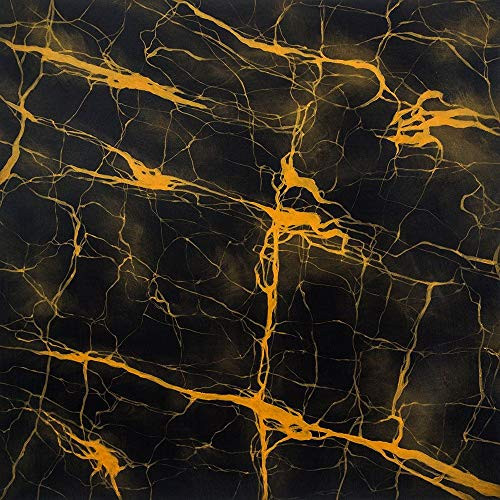 Posterazzi Collection Black and Gold Storm Poster Print by Atelier B Art Studio 12 x 12