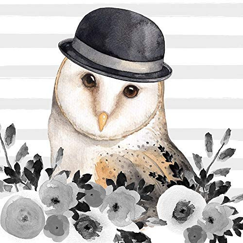 Posterazzi Collection OWL Detective Poster Print by Atelier B Art Studio 12 x 12