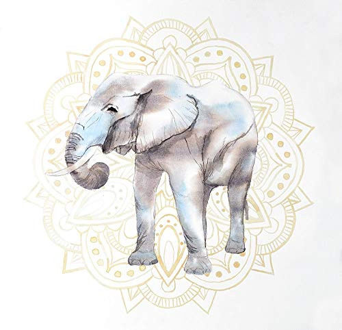 Posterazzi Collection Elephant ON Mandalas Patern Poster Print by Atelier B Art Studio 12 x 12